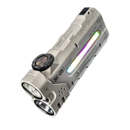 Đèn pin EDC LoopGear SK05 MAO xám White - 4360 lumen - chiếu xa 405 m - pin 18650