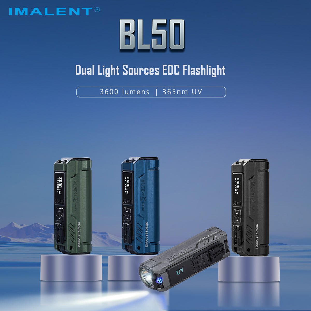 Đèn pin EDC Imalent BL50 - 3600 lumen - chiếu xa 428 m - Ảnh 2