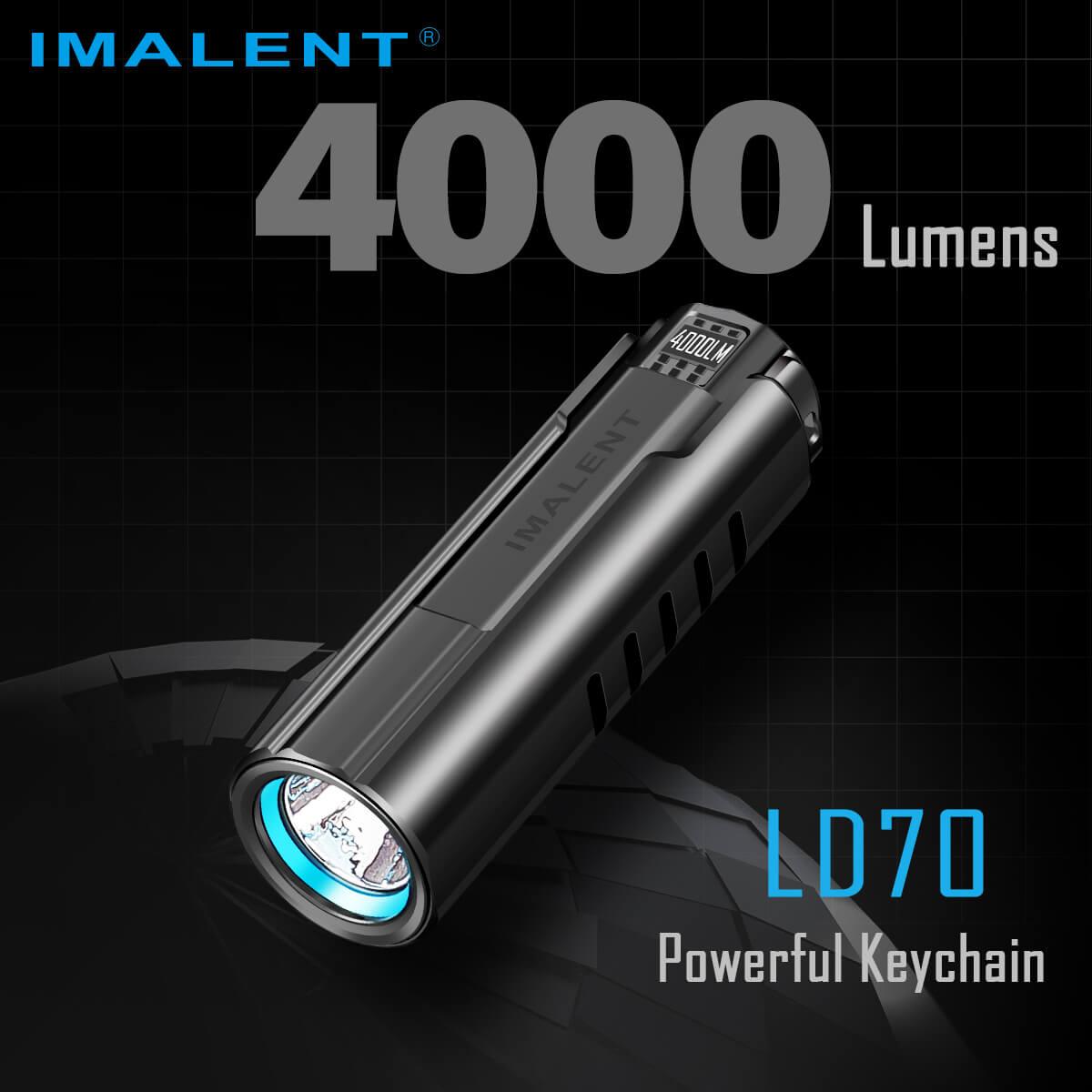 Đèn pin EDC Imalent LD70 Premium Edition - 4000 lumen - chiếu xa 203 m - pin tích hợp 1100mAh 18350 Li-ion - Ảnh 3