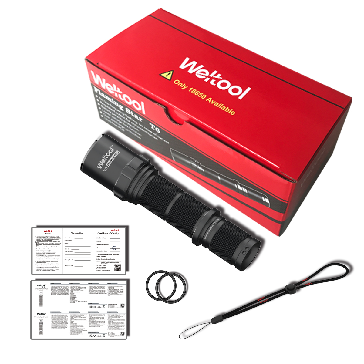 Đèn pin Weltool T6 - pin 18650 - Ảnh 8